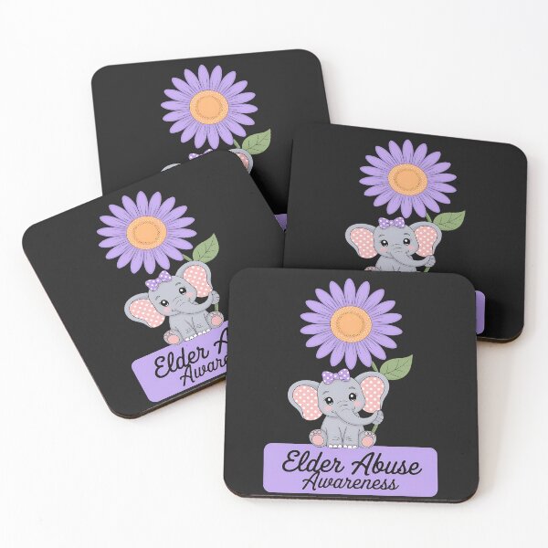 Item preview, Elephant Elder Abuse Awareness Elder Abuse Ribbon Gifts designed and sold by Eskomeranola.