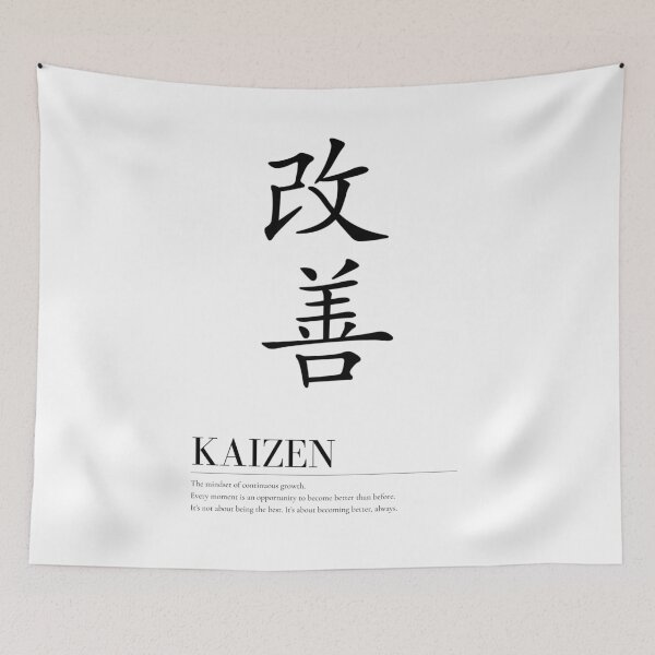 Item preview, Kaizen art – Japanese Minimalist Motivational Art designed and sold by shopcanva.
