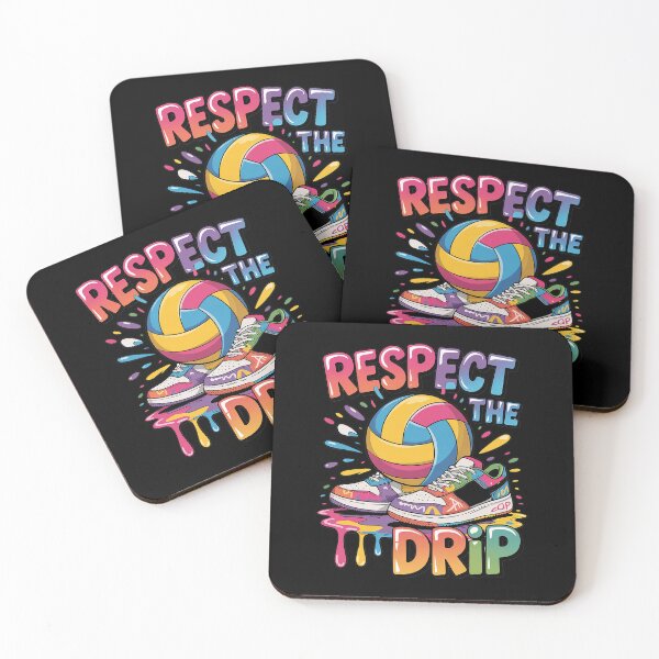 Item preview, Respect The Volleyball Drip Team Watercolor Commercial Use designed and sold by AmparoBoyle.