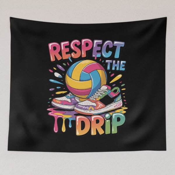 Item preview, Respect The Volleyball Drip Team Watercolor Commercial Use designed and sold by AmparoBoyle.