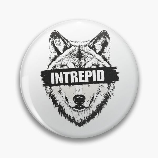 Item preview, Intrepid WolfSpirit of the Lone Wolf ​Intrepid Willpower.  designed and sold by ZyVoAli.