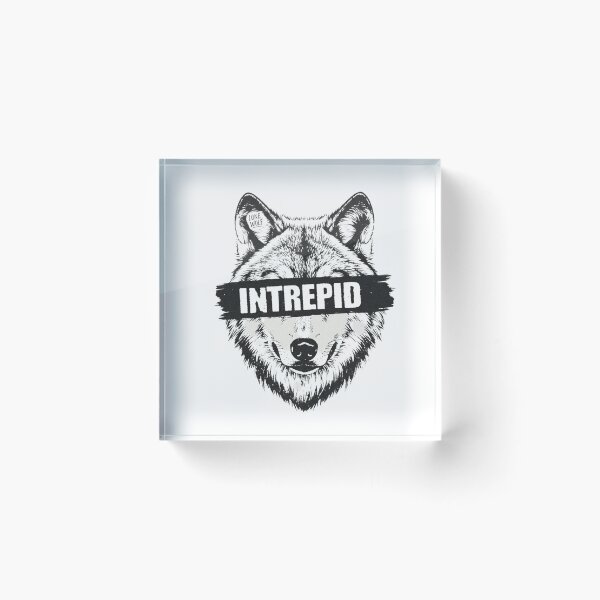 Item preview, Intrepid WolfSpirit of the Lone Wolf ​Intrepid Willpower.  designed and sold by ZyVoAli.