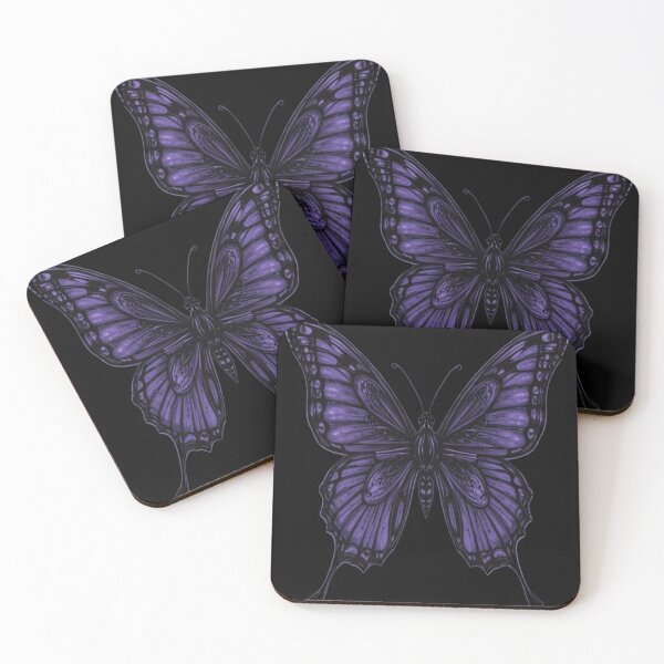 Item preview, Purple Gothic Butterfly – Elegant Dark Aesthetic Insect Illustration designed and sold by Chic  Artistry.
