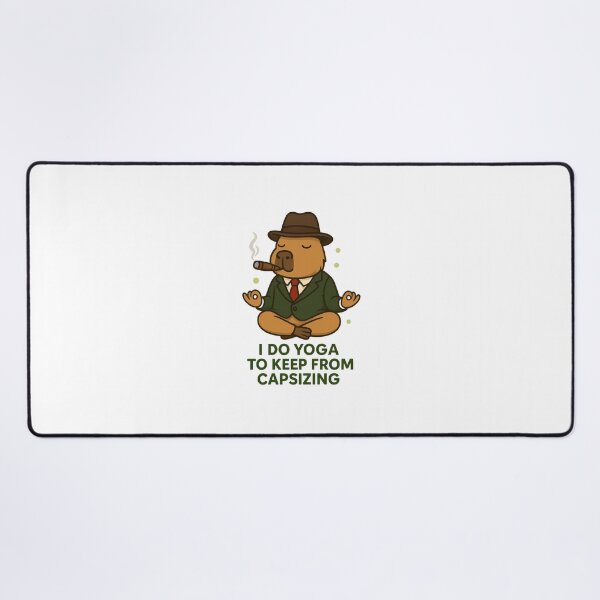 Item preview, Capybara Gangster Zen – Funny Smoking Meditation designed and sold by RetroPop23.