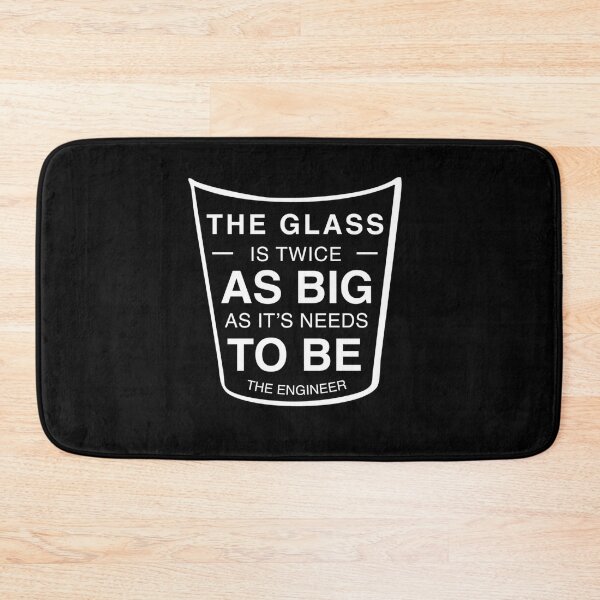 Item preview, The Glass Is Twice As Big As It Needs To Be designed and sold by OvxVosi4S30.