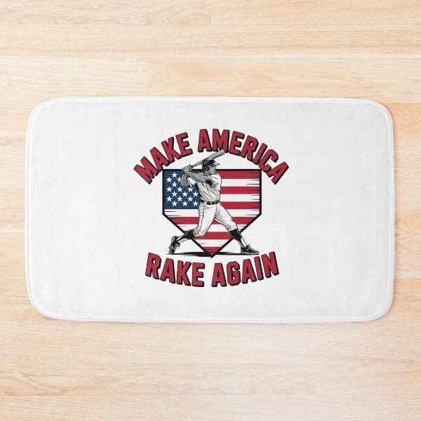 Item preview, Make America Rake Again Baseball American Flag Hitting designed and sold by MinaReinger.