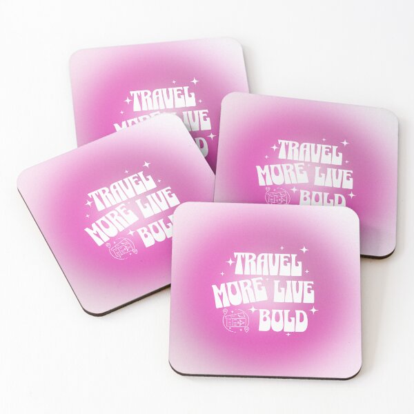 Item preview, 2026 Resolution: Travel More. Live Bold. (Pink) designed and sold by SummerSnowVentures.