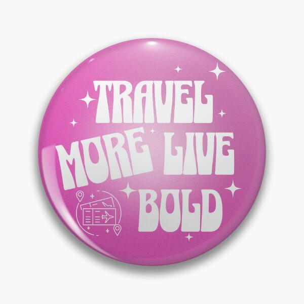 Item preview, 2026 Resolution: Travel More. Live Bold. (Pink) designed and sold by SummerSnowVentures.