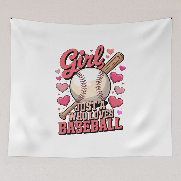 Item preview, Just A Girl Who Loves Baseball Sublimation  designed and sold by VasilisLamArt.