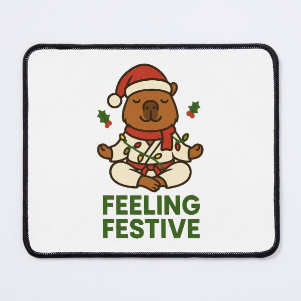 Item preview, Capybara Christmas Zen – Funny Holiday Meditation designed and sold by RetroPop23.