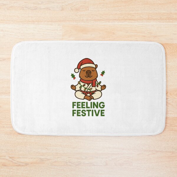Item preview, Capybara Christmas Zen – Funny Holiday Meditation  designed and sold by RetroPop23.