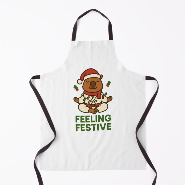 Item preview, Capybara Christmas Zen – Funny Holiday Meditation designed and sold by RetroPop23.