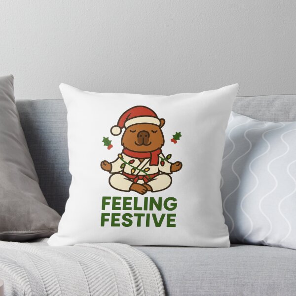 Item preview, Capybara Christmas Zen – Funny Holiday Meditation  designed and sold by RetroPop23.