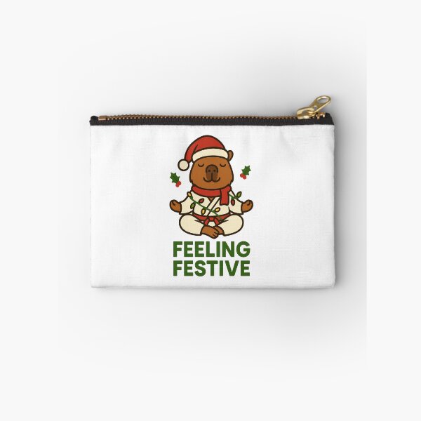 Item preview, Capybara Christmas Zen – Funny Holiday Meditation  designed and sold by RetroPop23.