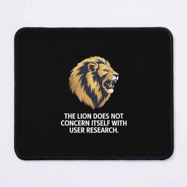 Item preview, Lion Office User Research Tech Love Nerd Work Team Member designed and sold by velltoons.