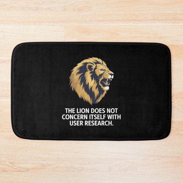 Item preview, Lion Office User Research Tech Love Nerd Work Team Member designed and sold by velltoons.