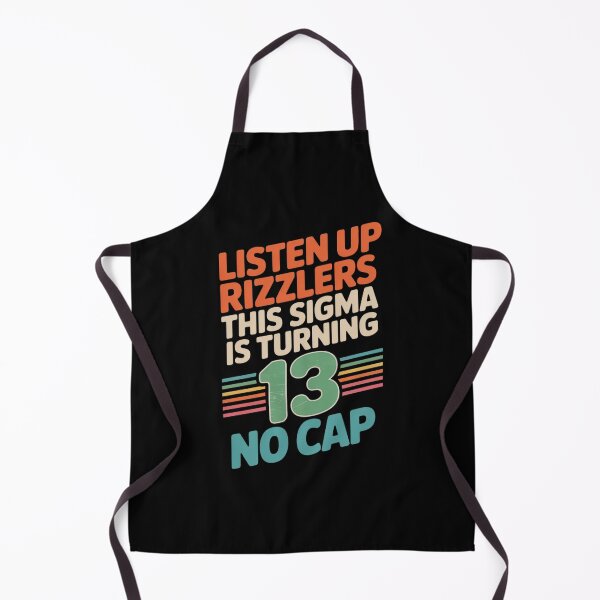 Item preview, Listen Up Rizzlers This Sigma is Turning 13 Funny Birthday designed and sold by velltoons.
