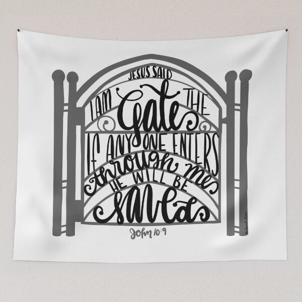 Item preview, John 10:9 - Jesus is the gate designed and sold by NewBranchStudio.
