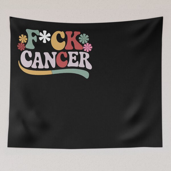 Item preview, Fuck Cancer Retro Groovy All Cancer Awareness Men Women Raglan designed and sold by Eskomeranola.