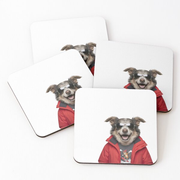 Item preview, Cool Mountain Mutt Art | Winter Style Sticker designed and sold by slydawgstudio.