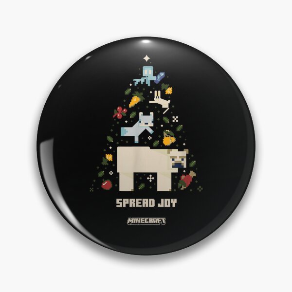 Item preview, Minecraft Pixel Animals Christmas Joyful Retro Art designed and sold by CedriMark.