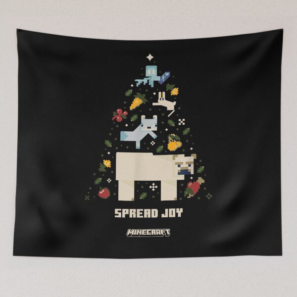 Item preview, Minecraft Pixel Animals Christmas Joyful Retro Art designed and sold by CedriMark.
