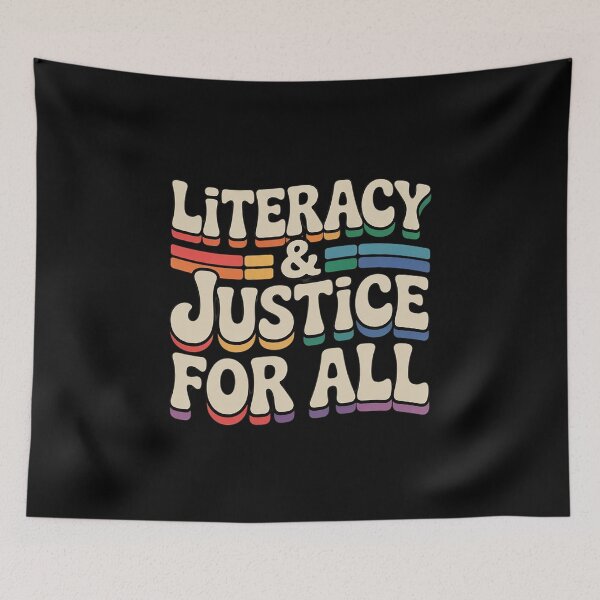 Item preview, Literacy Justice For All Stop Book Banning Protect Librarian designed and sold by velltoons.