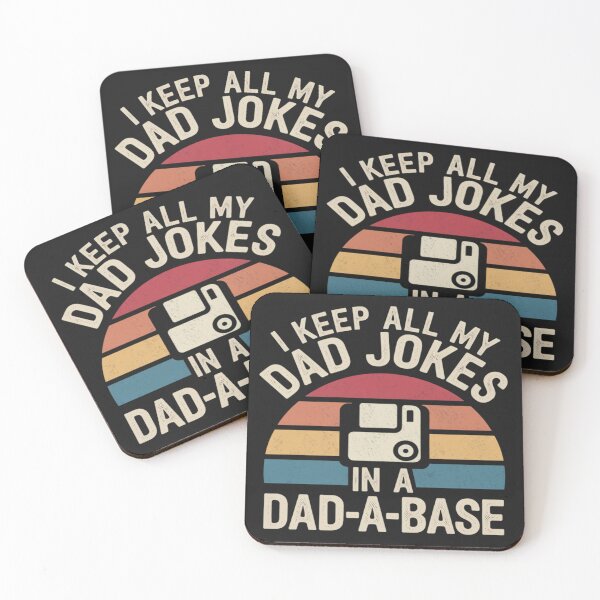 Item preview, Funny dad jokes in dad-a-base vintage for father's day 4 designed and sold by Eskomeranola.
