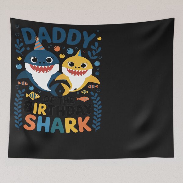 Item preview, Funny Daddy Of The Birthday Family Shark Birthday Boy Girl designed and sold by Eskomeranola.