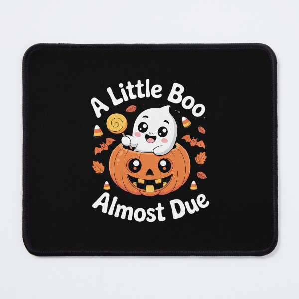Item preview, Little Boo is Almost Due Halloween Pregnancy Reveal Baby Boy designed and sold by velltoons.