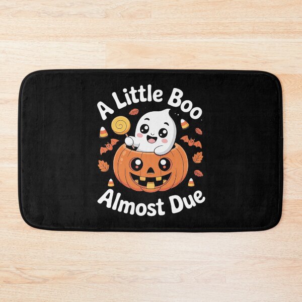 Item preview, Little Boo is Almost Due Halloween Pregnancy Reveal Baby Boy designed and sold by velltoons.