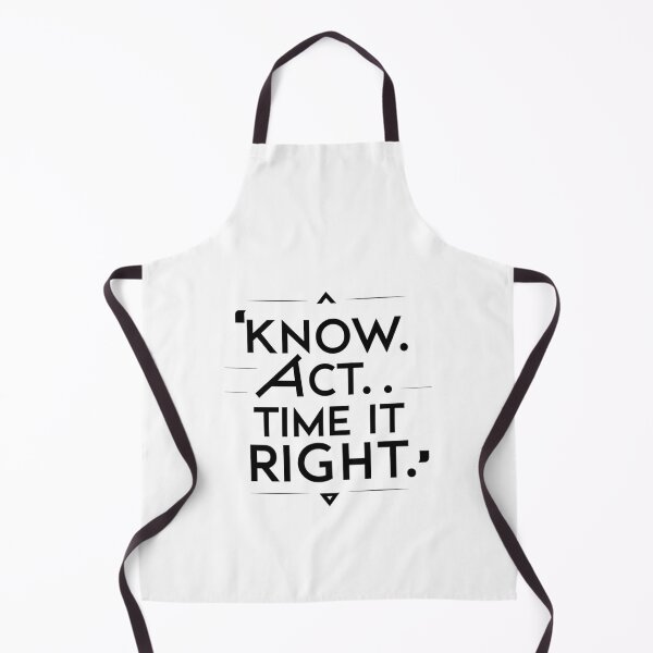 Item preview, Know. Act. Time It Right – Minimalist Motivational Quote designed and sold by Irene Catchmind.