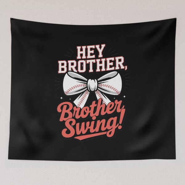 Item preview, Funny Baseball Sister Hey Brother Brother Swing Baseball Kid designed and sold by RayArmstrong.