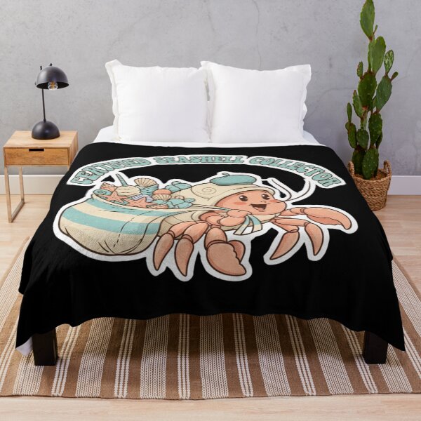 Item preview, Certified Seashell Collector Crab – Retro Summer Cartoon Character designed and sold by DIRTYSKETCHH.