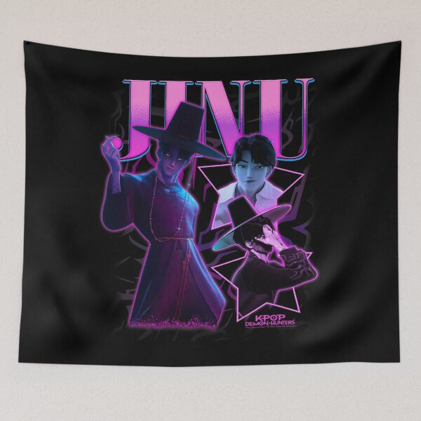 Item preview, Kpop Demon Hunters Jinu Showcase Y2K Style Poster  designed and sold by donadomayle7.