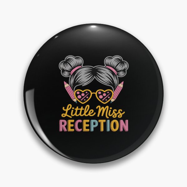 Item preview, Little Miss RECEPTION Girls Kids Back To School MessyBun designed and sold by JaskconLIfe23.