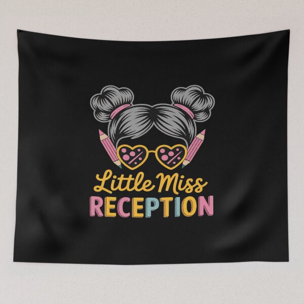 Item preview, Little Miss RECEPTION Girls Kids Back To School MessyBun designed and sold by JaskconLIfe23.