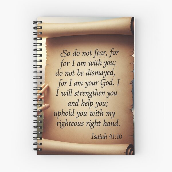 Item preview, Isaiah 41:10 Fear Not God Is With You | Christian Bible Verse Strength & Faith designed and sold by ebocraft.