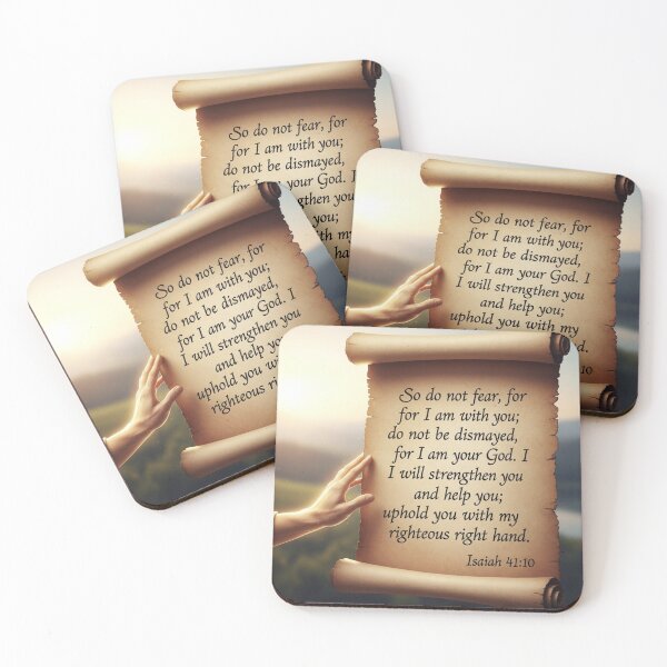 Item preview, Isaiah 41:10 Fear Not God Is With You | Christian Bible Verse Strength & Faith designed and sold by ebocraft.