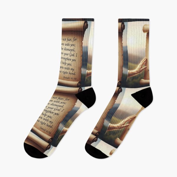 Item preview, Isaiah 41:10 Fear Not God Is With You | Christian Bible Verse Strength & Faith designed and sold by ebocraft.
