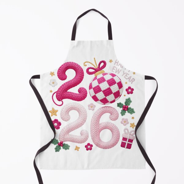 Item preview, Happy New Year 2026 – Festive Knitted Holiday Artwork designed and sold by DigiGroove.