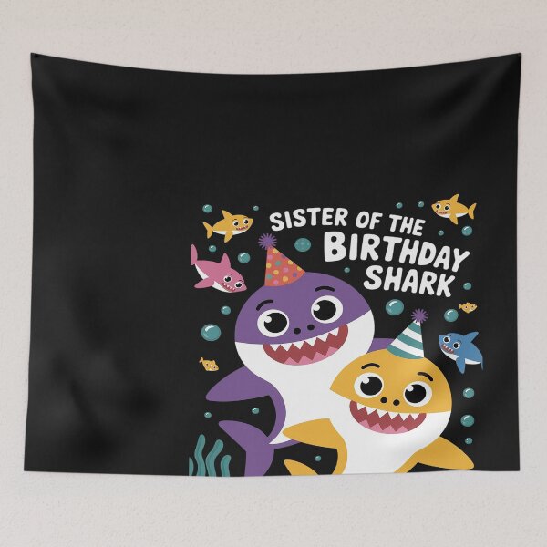 Item preview, Funny Sister Of The Birthday Family Shark Birthday Boy Girl designed and sold by Bstilablhot.