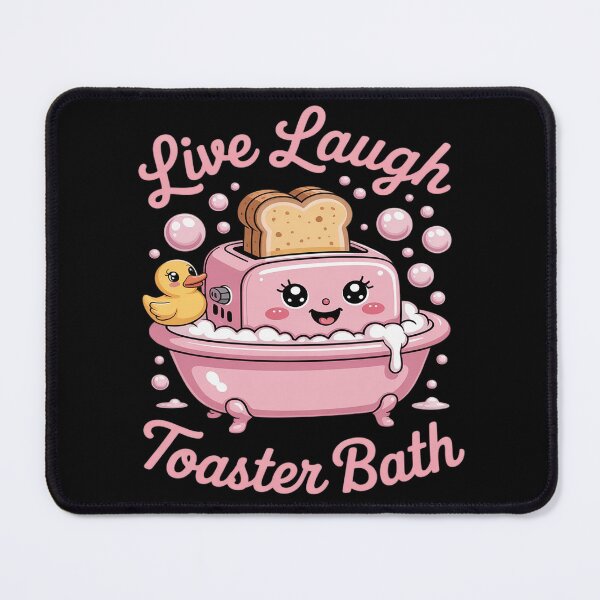 Item preview, Live Laugh Toaster Bath Sarcastic Unhinged designed and sold by JaskconLIfe23.