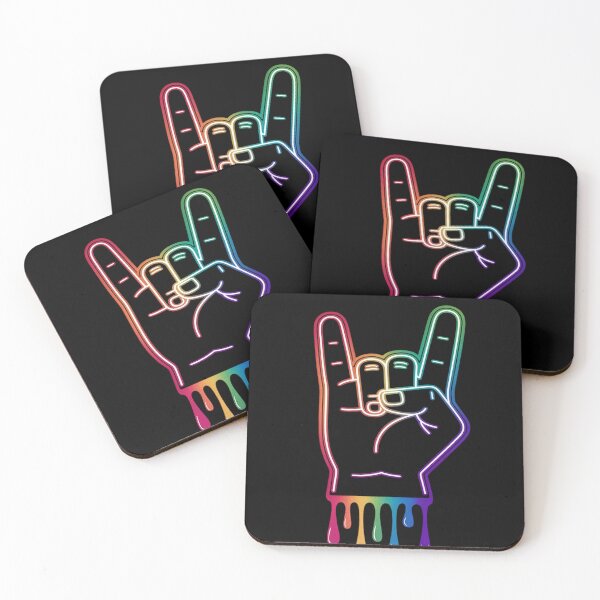 Item preview, Gay Pride Rock Hand LGBT-Q Ally Rainbow Flag Men Women designed and sold by Bstilablhot.