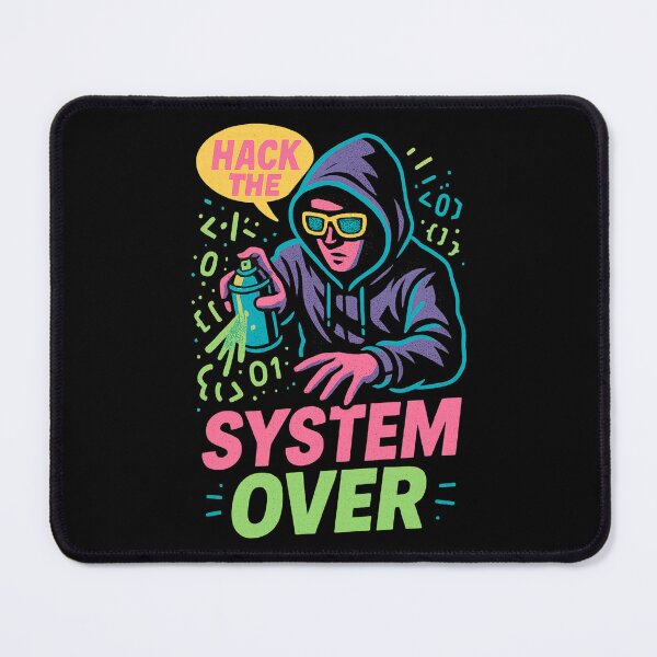 Item preview, Retro Hacker Graffiti Art Hack The System designed and sold by SholoStudio.