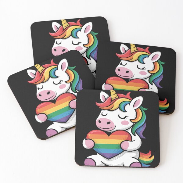 Item preview, Gay Pride Unicorn Heart Rainbow Flag Lgbt Women Girls Kids designed and sold by Bstilablhot.