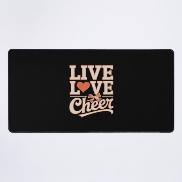 Item preview, Live Love Cheer Coquette Orange I Love Cheer Bow Sport designed and sold by JaskconLIfe23.