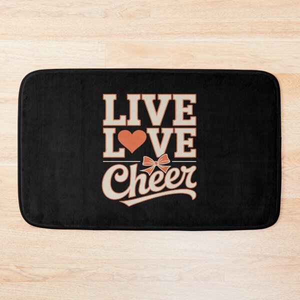 Item preview, Live Love Cheer Coquette Orange I Love Cheer Bow Sport designed and sold by JaskconLIfe23.