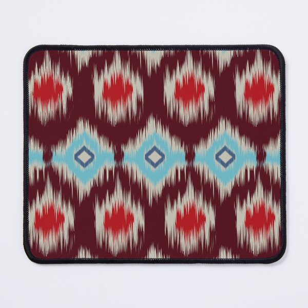 Item preview, "ikat pattern red blue maroon diamond" designed and sold by 171factory.