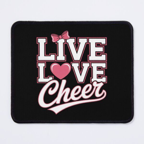 Item preview, Live Love Cheer Coquette Pink I Love Cheer Bow Sport designed and sold by JaskconLIfe23.